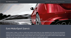 Desktop Screenshot of euromotorsport.hu